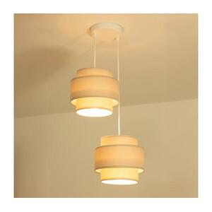 BRILAGI - Kábeles függőlámpa RESNA 2xE27/60W/230V, átm. 30 cm, bézs H0367 kép