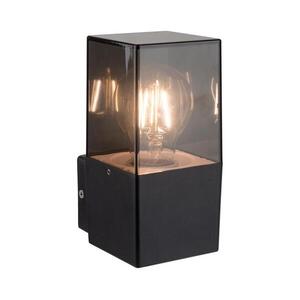 Kültéri fali lámpatest 1xE27/40W/230V IP44 fekete/füstszínű OUTDOOR WALL LIGHT E27 XD SQ kép