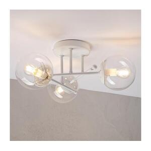Felületre szerelhető csillár MALENA 3xE14/5W/230V fehér/átlátszó LM-3.341/BIAŁY/TRANSPARENT kép