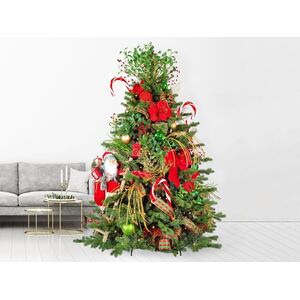 LAALU feldíszített karácsonyfa - Santa Claus II, 124 dísz, 240 cm kép