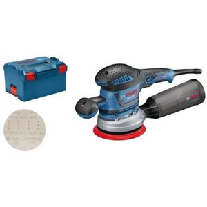 Bosch Professional 060137B201 GEX 40-150 rezgőcsiszoló, vezetékes, L-BOXX kép