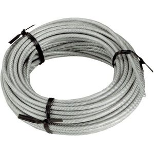 CONNEX Ocelové lanko pozinkované, 3-4 mm × 15 m, oplastované kép