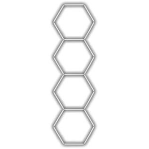 Escape6 Complete LED hatszögletű lámpatest fehér 4500 K, 4 elemes, 97 × 327 cm-es méret kép