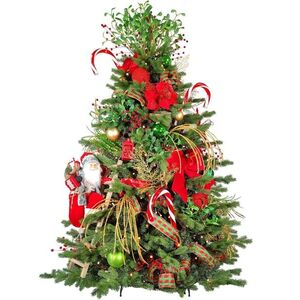 LAALU feldíszített karácsonyfa - Santa Claus II, 87 dísz, 180 cm kép