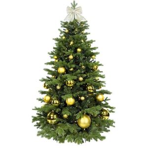LAALU feldíszített karácsonyfa - Aranykarácsony, 73 dísz, 210 cm kép