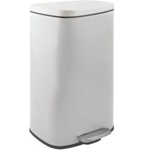 Spirella pedálový odpadkový koš Akira, matný bílý, ocel, soft-close, 50 l kép