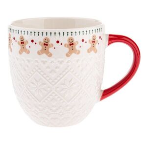 Fehér porcelán bögre 630 ml Knitting – Dakls kép