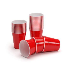 BeerCup Nadal 10 Oz, piros parti poharak, US-College Style, 295 ml, újrafelhasználható kép