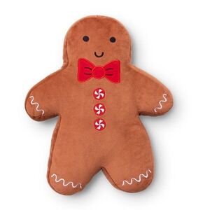 Bársony díszpárna karácsonyi mintával 28x37 cm Gingerbread – Catherine Lansfield kép