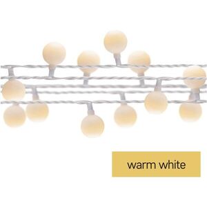EMOS LED fényfüzér, cherry – golyók 2, 5 cm, 4 m, kültéri és beltéri, meleg fehér, időzítő kép