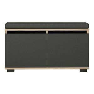 Drago Walnut and Black cipősszekrény, fekete kép