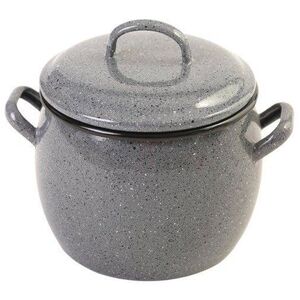 Metalac Kámen mély, lekerekített zománcozott fazék fedővel, 12cm, 1, 5 l kép