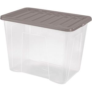 Heidrun Quasar tárolódoboz + fedél, 80 l, műanyag, 60 × 40 × 43 cm kép