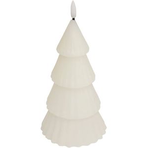 Atmosphera fa alakú LED gyertya, 20cm magas, fehér kép