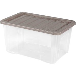 Heidrun Quasar tárolódoboz + fedél, 60 l, műanyag, 60 × 40 × 30 cm kép
