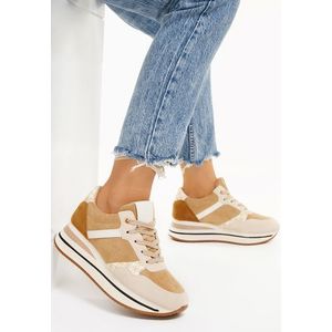 Refina camel női sneakers kép