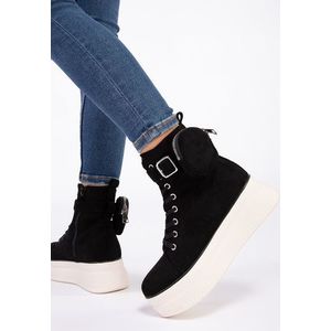 Monaco fekete high-top sneakers kép