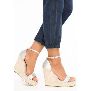 Claudine ezüst platform szandál kép