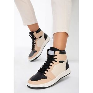 Anabella v2 bézs high-top sneakers kép