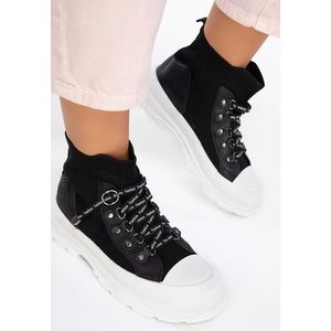 Delvina fekete high-top sneakers kép