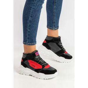 Britsa fekete high-top sneakers kép