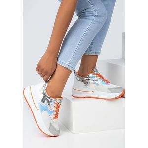 Skate fehér telitalpú sneakers kép
