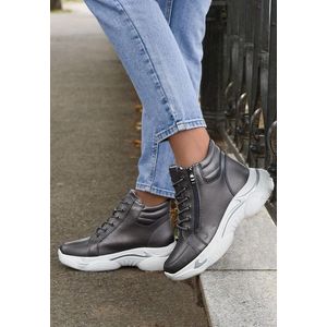Velocity szürke high-top sneakers kép