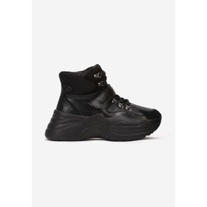Zellsya fekete high-top sneakers kép