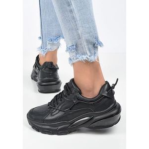 Ilibar fekete női sneakers kép
