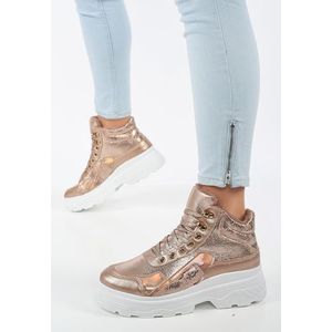Delilah champagne high-top sneakers kép