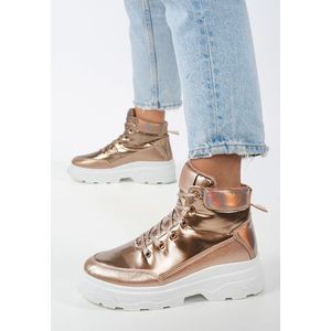 Terni champagne high-top sneakers kép