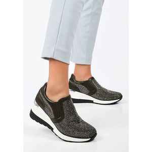 Cassie zöld telitalpú sneakers kép