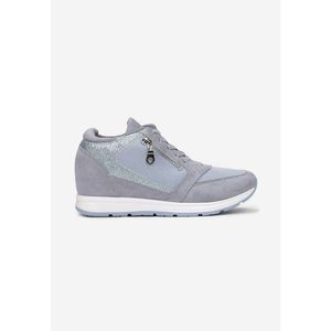 Glossy kék női sneakers kép