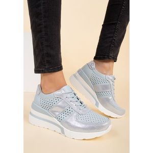 Arianne kék telitalpú sneakers kép