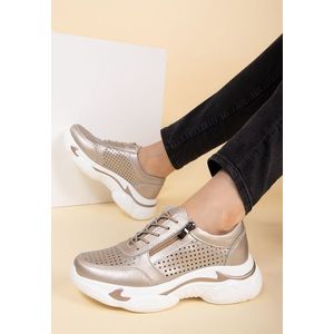 Alaina aranyszínü női sneakers kép