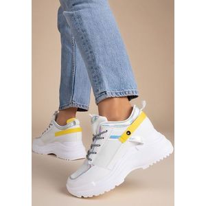 Nolene fehér telitalpú sneakers kép