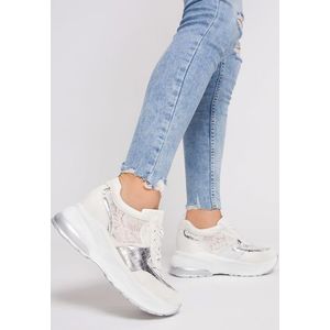 Valencia fehér telitalpú sneakers kép