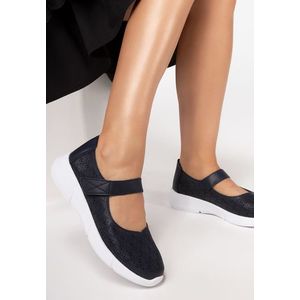 Ewelina tengerészkék bőr espadrilles kép