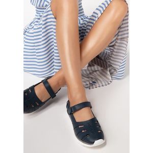 Giosetta tengerészkék bőr espadrilles kép