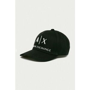 Armani Exchange sapka fekete, nyomott mintás kép