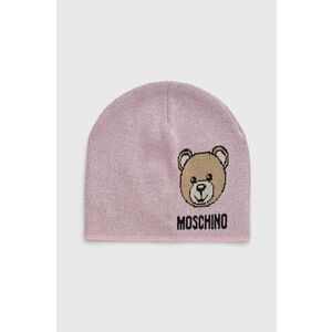 Moschino sapka vékony, rózsaszín, kép