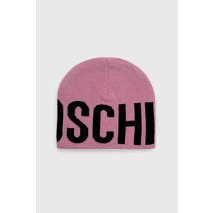 Moschino sapka vékony, rózsaszín, gyapjú kép