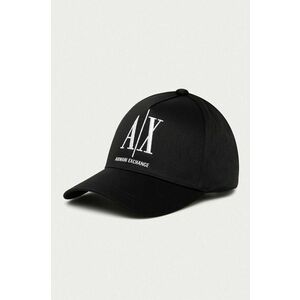 Armani Exchange sapka fekete, nyomott mintás kép