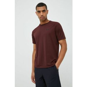Under Armour t-shirt barna, férfi, sima kép