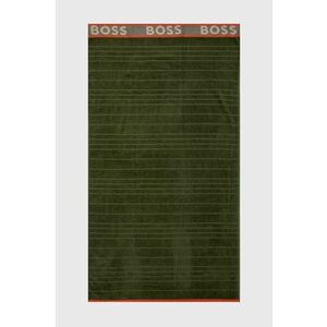 BOSS pamut törölköző zöld kép