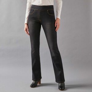Rugalmas, bootcut leggings alacsonyabb alakhoz kép