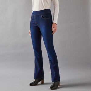 Rugalmas, bootcut leggings alacsonyabb alakhoz kép