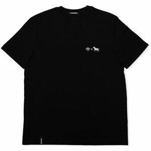 Pólók / Galléros Pólók Organic Monkey x MAU FEITIO T-Shirt - Black kép