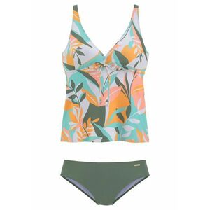 SUNSEEKER Tankini világosszürke / khaki / menta / lazac kép