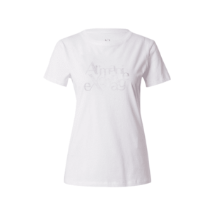 ARMANI EXCHANGE Póló ezüst / fehér kép